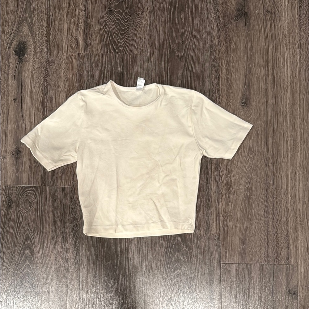 Cream crop top Los Angeles apparell